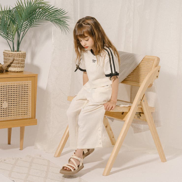 【さらっと触感】ワッフルリボンラインクロップドTシャツ | URBAN CHERRY | 詳細画像43 