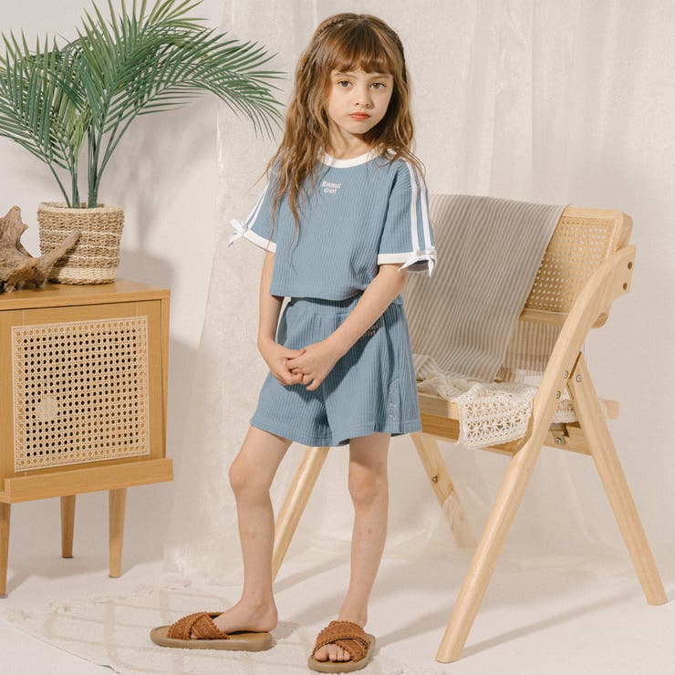 【さらっと触感】ワッフルリボンラインクロップドTシャツ | URBAN CHERRY | 詳細画像46 