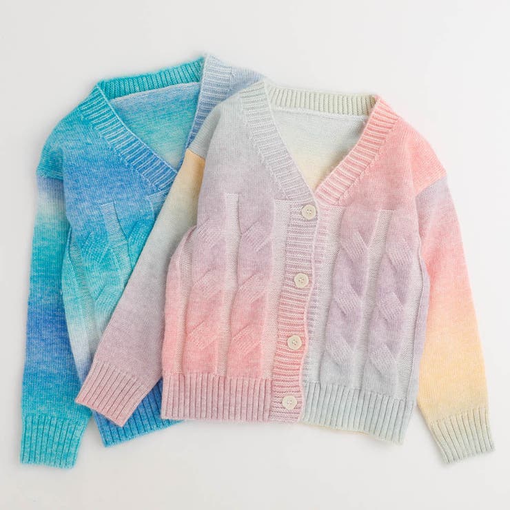 期間限定値下げ！bedsidedrama グラデーションニットカーディガン LBC カーディガン グラデーションニットカーディガン レディース