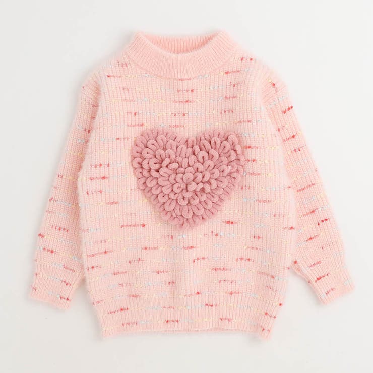 フロントハートデザインミックスニット[品番：VINK0003132]｜URBAN