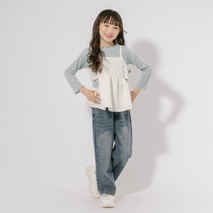 【ふくれジャガード】サイドカットリボンペプラムキャミチュニック | URBAN CHERRY | 詳細画像10 