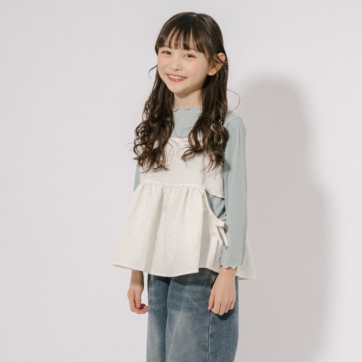 【ふくれジャガード】サイドカットリボンペプラムキャミチュニック | URBAN CHERRY | 詳細画像11 