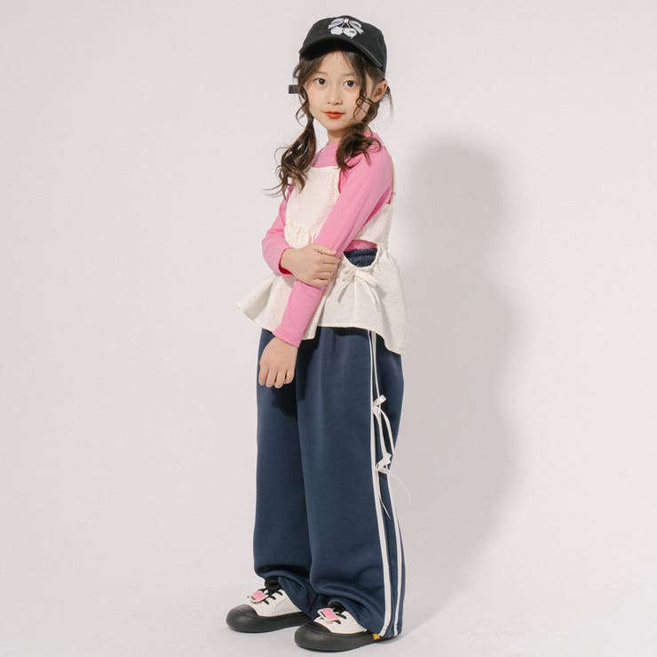 【ふくれジャガード】サイドカットリボンペプラムキャミチュニック | URBAN CHERRY | 詳細画像21 