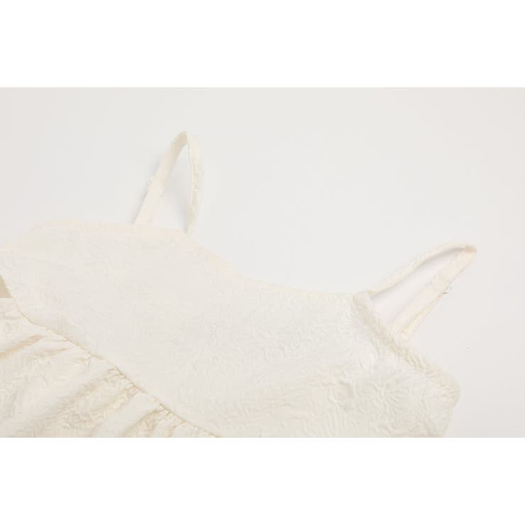 【ふくれジャガード】サイドカットリボンペプラムキャミチュニック | URBAN CHERRY | 詳細画像22 