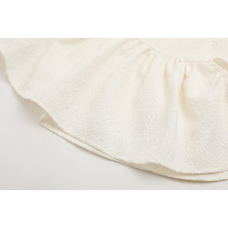 【ふくれジャガード】サイドカットリボンペプラムキャミチュニック | URBAN CHERRY | 詳細画像25 