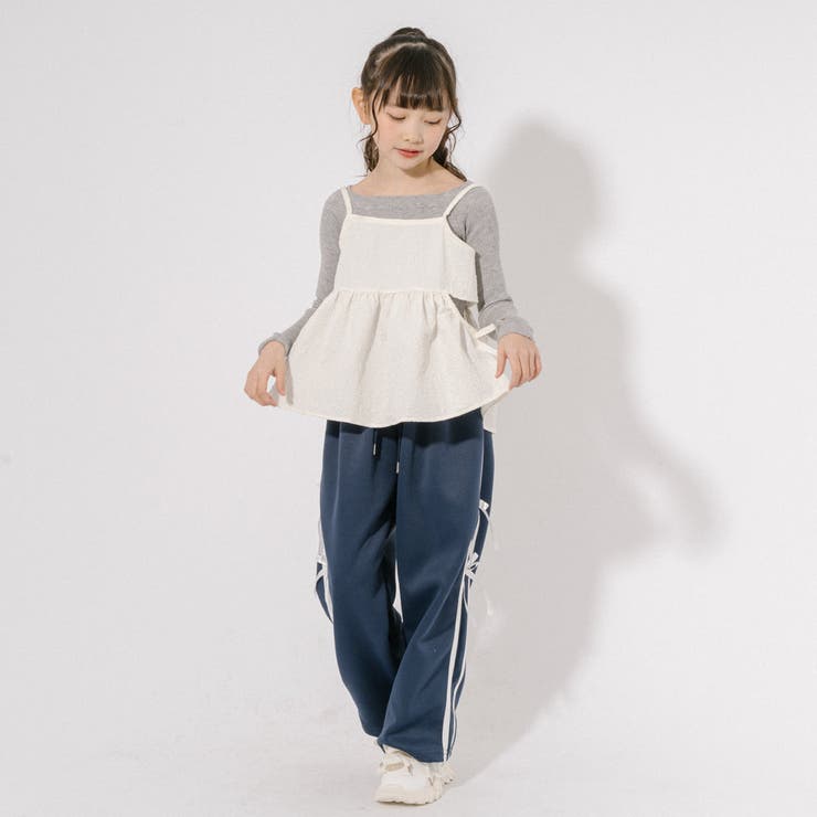 【ふくれジャガード】サイドカットリボンペプラムキャミチュニック | URBAN CHERRY | 詳細画像31 