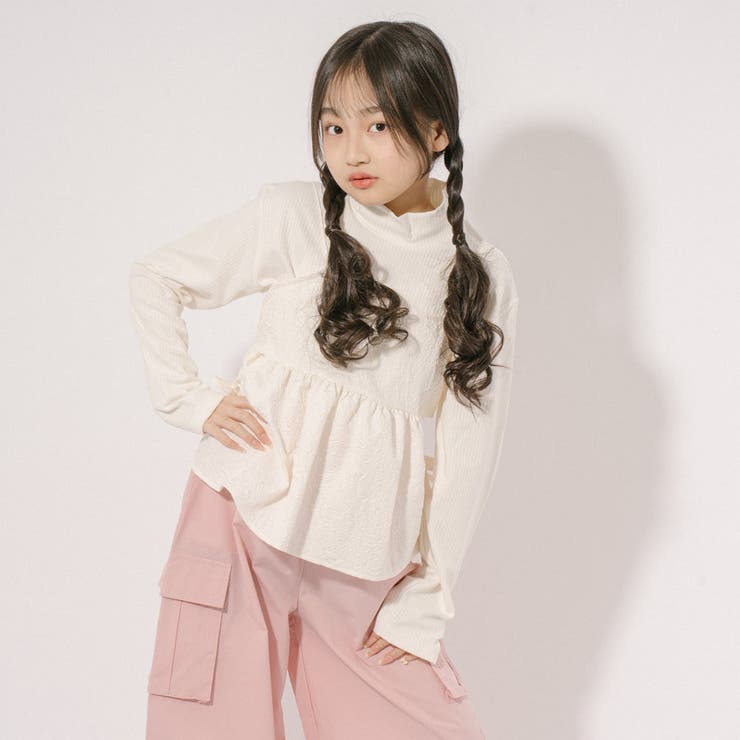 【ふくれジャガード】サイドカットリボンペプラムキャミチュニック | URBAN CHERRY | 詳細画像32 