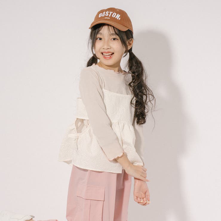 【ふくれジャガード】サイドカットリボンペプラムキャミチュニック | URBAN CHERRY | 詳細画像33 