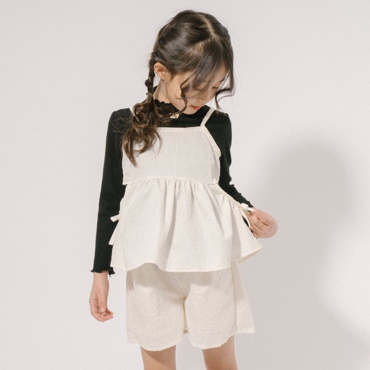 【ふくれジャガード】サイドカットリボンペプラムキャミチュニック | URBAN CHERRY | 詳細画像38 