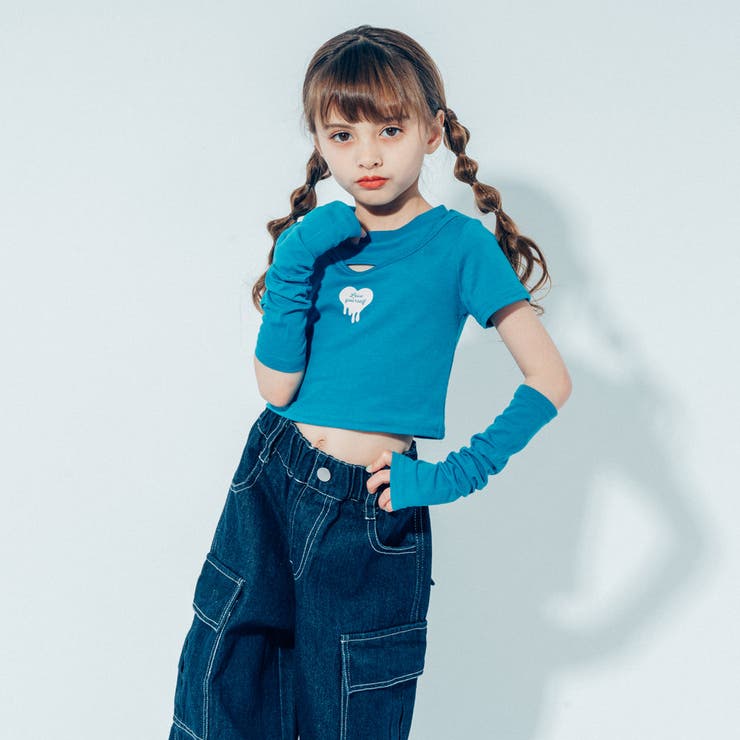 NEE グッズ セット tシャツ タオル アームカバーなど 週末限定お値下げ❣️【GU】GIRLSアームカバーセットTシャツ 2