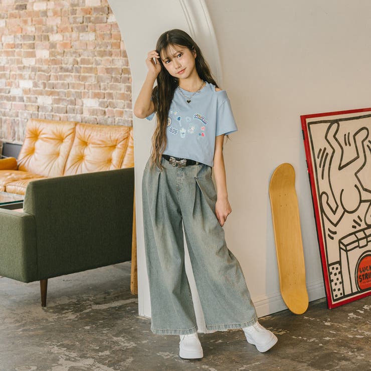 ポッププリントカットデザインネックTシャツ | URBAN CHERRY | 詳細画像17 