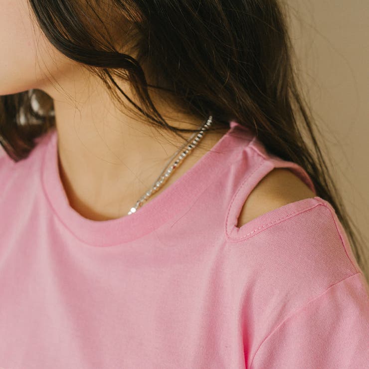 ポッププリントカットデザインネックTシャツ | URBAN CHERRY | 詳細画像23 