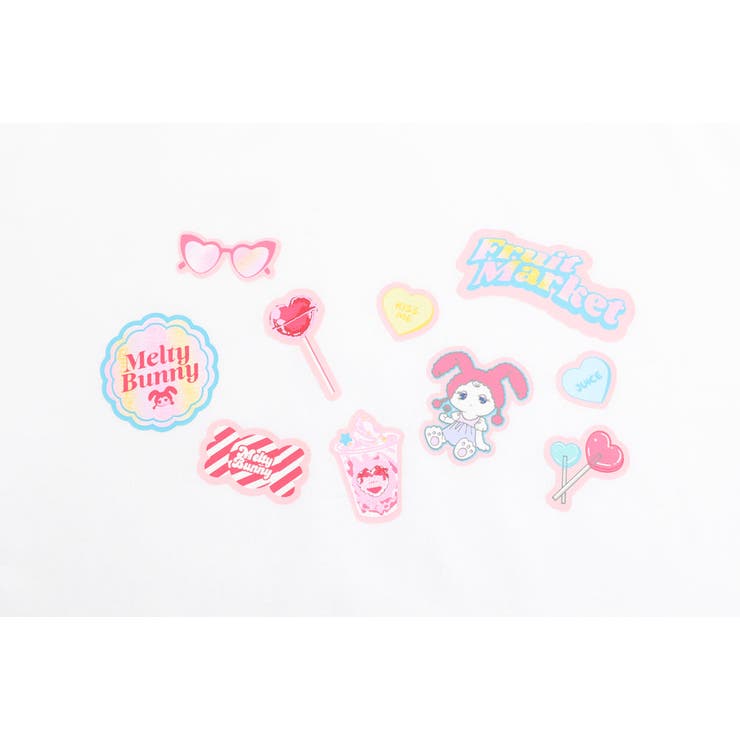 ポッププリントカットデザインネックTシャツ | URBAN CHERRY | 詳細画像25 