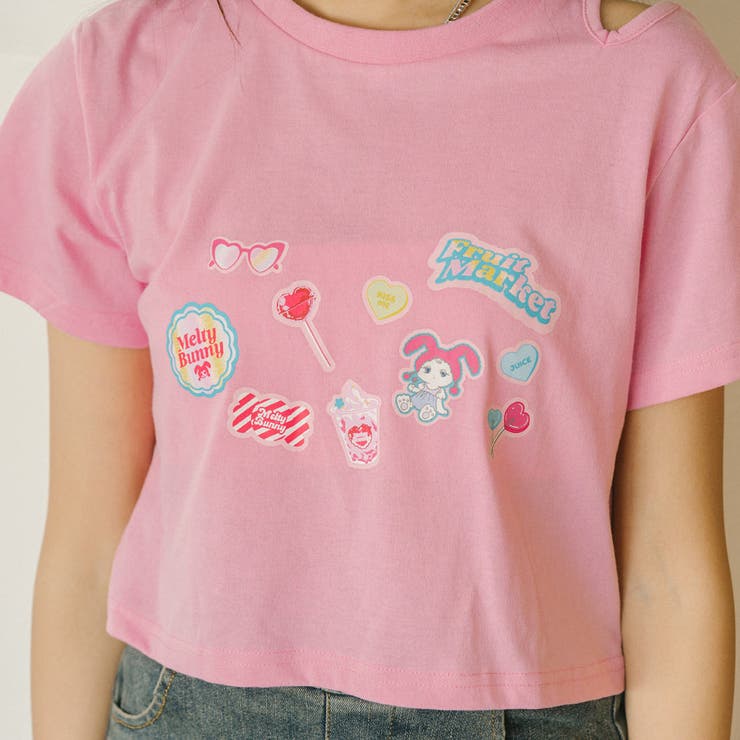 ポッププリントカットデザインネックTシャツ | URBAN CHERRY | 詳細画像26 