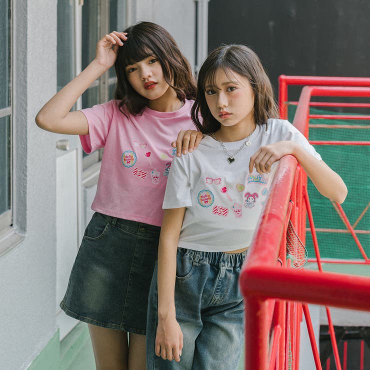 ポッププリントカットデザインネックTシャツ | URBAN CHERRY | 詳細画像46 