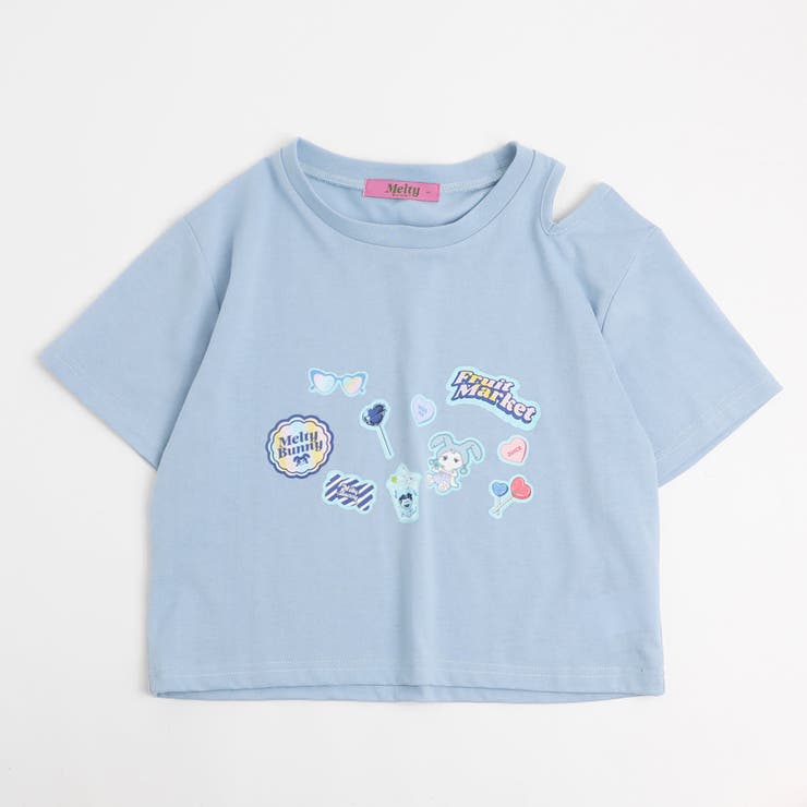 ポッププリントカットデザインネックTシャツ | URBAN CHERRY | 詳細画像7 
