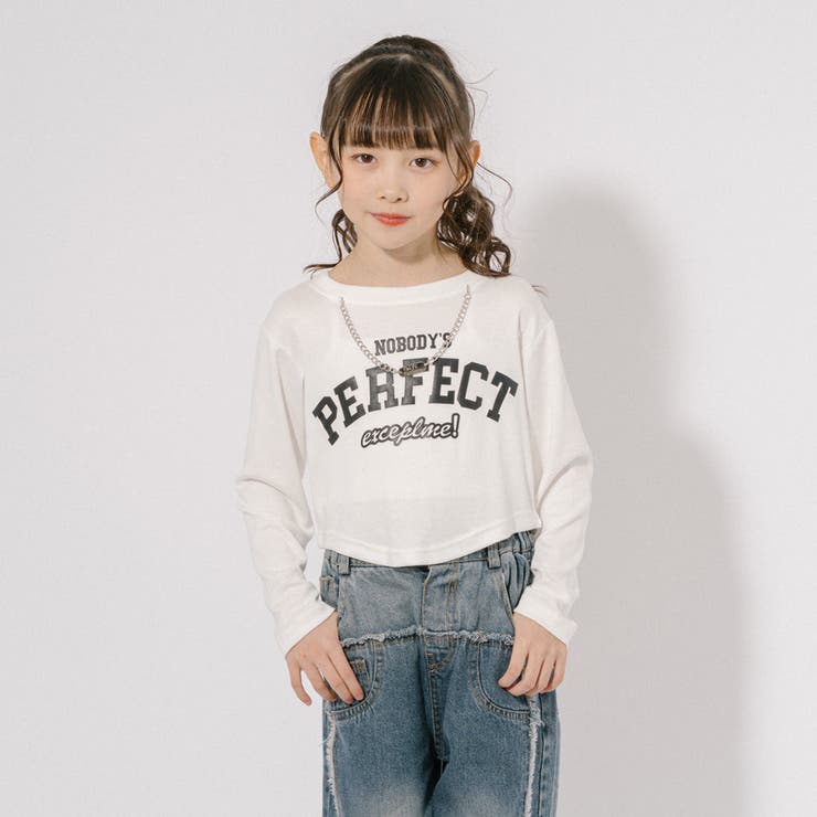ネックレスチェーン付きロゴTシャツ[品番：VINK0003380]｜URBAN