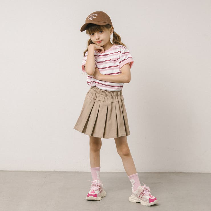 ワンポイントハートロゴマルチボーダーTシャツ | URBAN CHERRY | 詳細画像15 