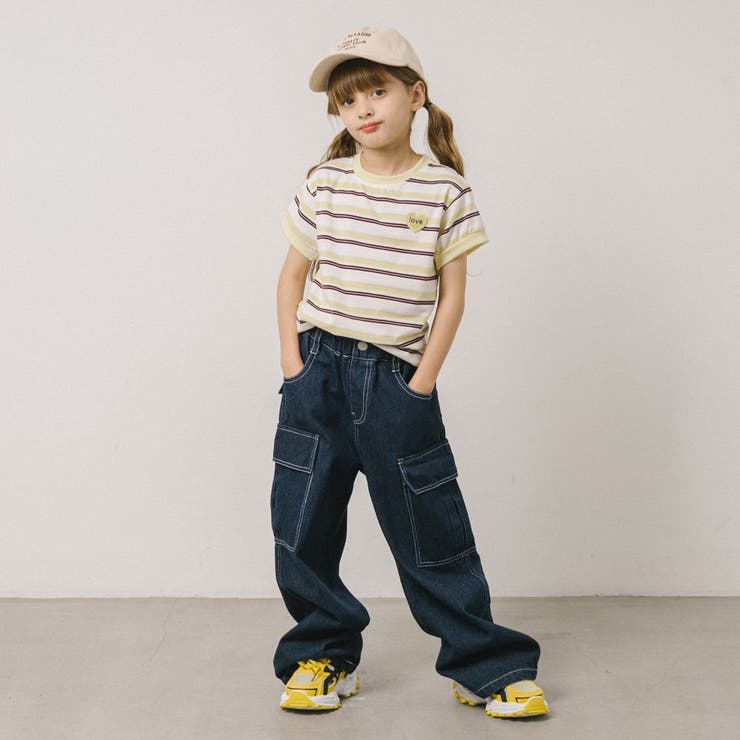 ワンポイントハートロゴマルチボーダーTシャツ | URBAN CHERRY | 詳細画像19 