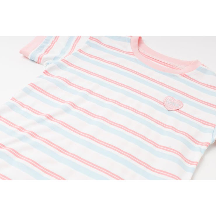 ワンポイントハートロゴマルチボーダーTシャツ | URBAN CHERRY | 詳細画像21 