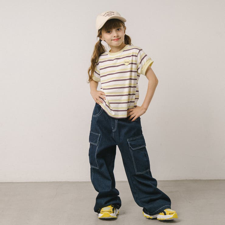 ワンポイントハートロゴマルチボーダーTシャツ | URBAN CHERRY | 詳細画像32 