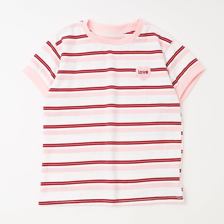 ワンポイントハートロゴマルチボーダーTシャツ | URBAN CHERRY | 詳細画像6 