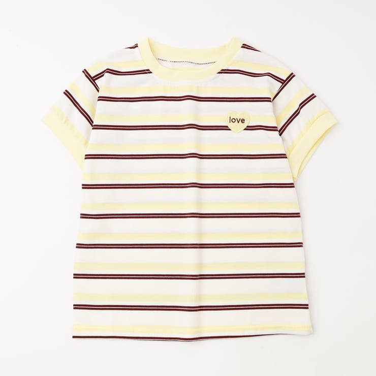 ワンポイントハートロゴマルチボーダーTシャツ | URBAN CHERRY | 詳細画像7 