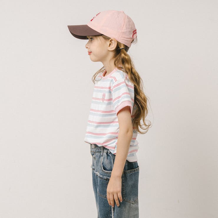 ワンポイントハートロゴマルチボーダーTシャツ | URBAN CHERRY | 詳細画像9 