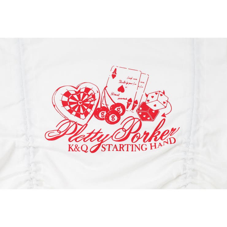 【綿100%】丈が変わる2wayドローストコード付きポーカープリントロンT | URBAN CHERRY | 詳細画像40