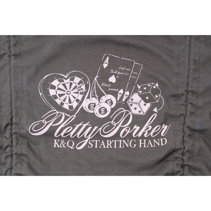 【綿100%】丈が変わる2wayドローストコード付きポーカープリントロンT | URBAN CHERRY | 詳細画像42