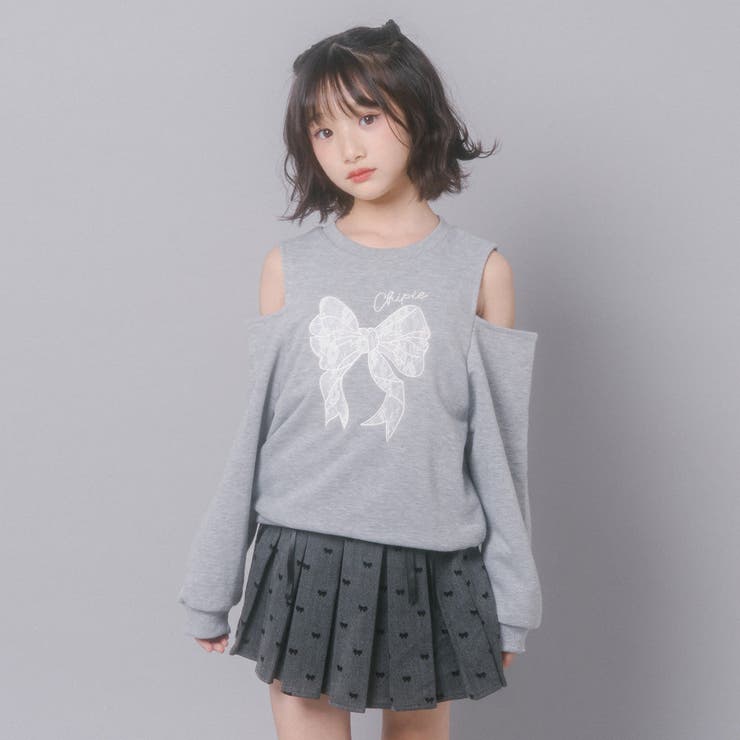 【CHIPIE/シピ】レースリボン刺繍カットショルダートレーナー | URBAN CHERRY | 詳細画像14 