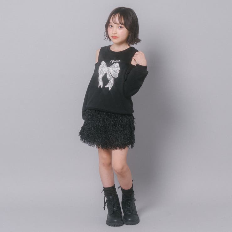 【CHIPIE/シピ】レースリボン刺繍カットショルダートレーナー | URBAN CHERRY | 詳細画像17 