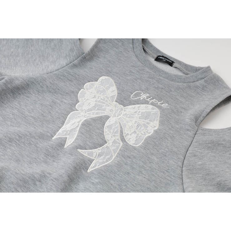 【CHIPIE/シピ】レースリボン刺繍カットショルダートレーナー | URBAN CHERRY | 詳細画像19 