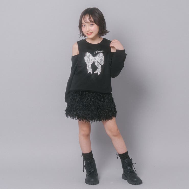 【CHIPIE/シピ】レースリボン刺繍カットショルダートレーナー | URBAN CHERRY | 詳細画像39 