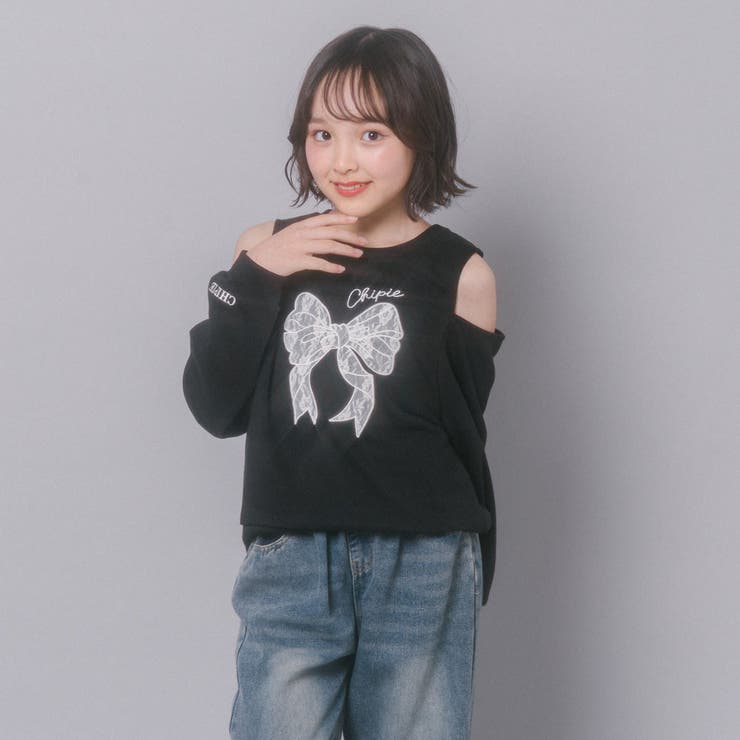 【CHIPIE/シピ】レースリボン刺繍カットショルダートレーナー | URBAN CHERRY | 詳細画像42 