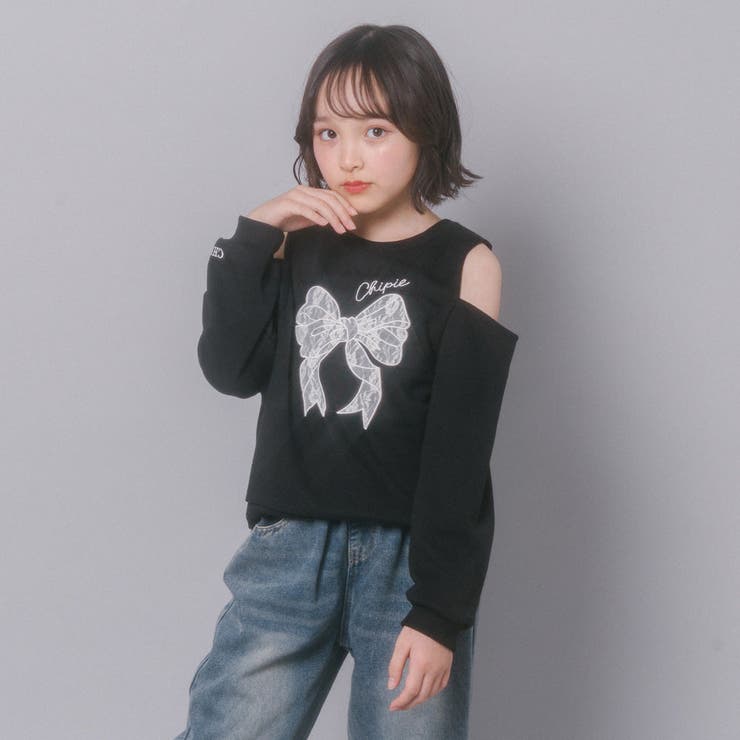 【CHIPIE/シピ】レースリボン刺繍カットショルダートレーナー | URBAN CHERRY | 詳細画像43 