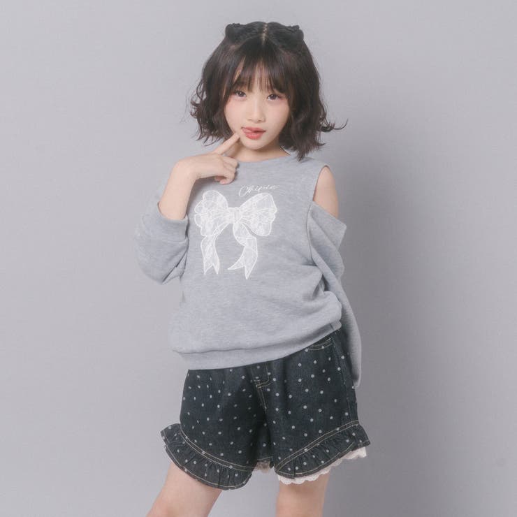 【CHIPIE/シピ】レースリボン刺繍カットショルダートレーナー | URBAN CHERRY | 詳細画像44 