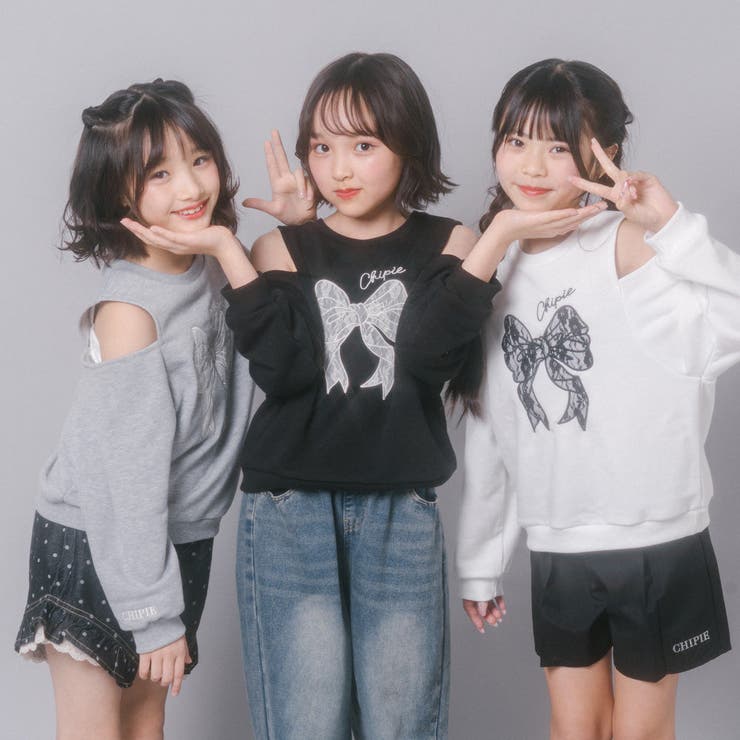 【CHIPIE/シピ】レースリボン刺繍カットショルダートレーナー | URBAN CHERRY | 詳細画像49 