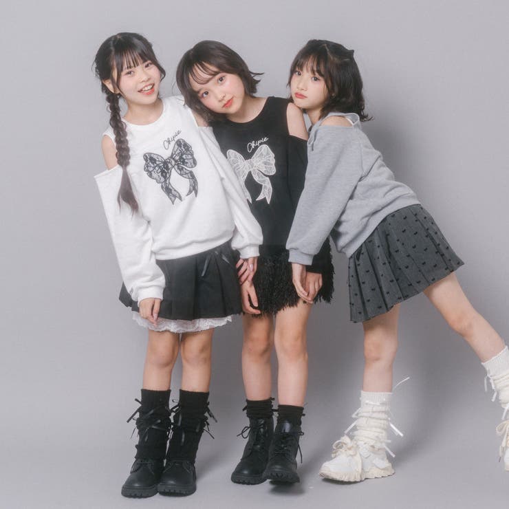 【CHIPIE/シピ】レースリボン刺繍カットショルダートレーナー | URBAN CHERRY | 詳細画像54 