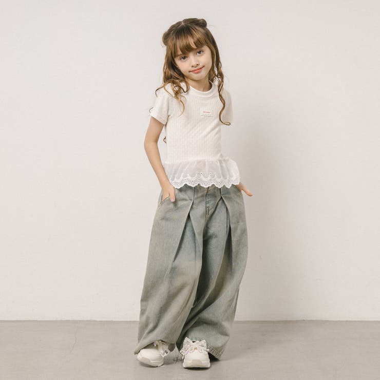 ワンポイントロゴデザインカットワークレーストップス | URBAN CHERRY | 詳細画像10 