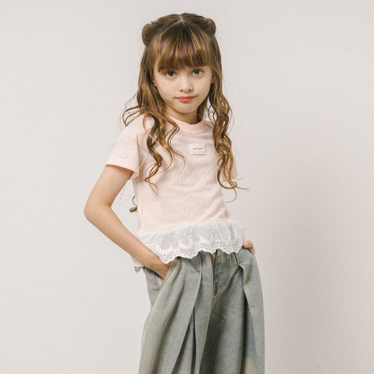 ワンポイントロゴデザインカットワークレーストップス | URBAN CHERRY | 詳細画像12 