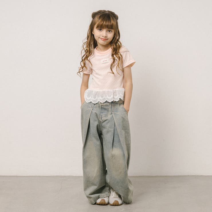 ワンポイントロゴデザインカットワークレーストップス | URBAN CHERRY | 詳細画像13 