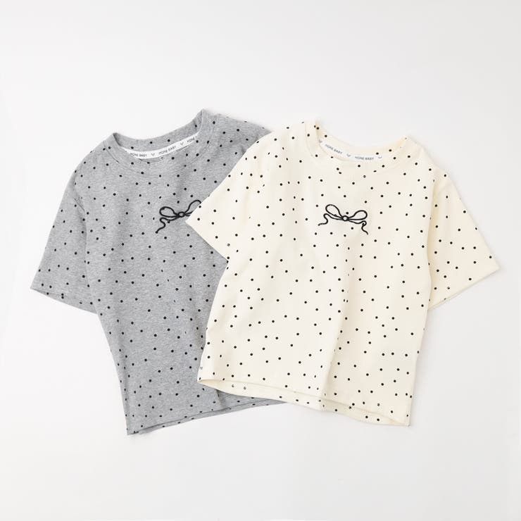 ワンポイントリボンロゴミニドットTシャツ | URBAN CHERRY | 詳細画像2 