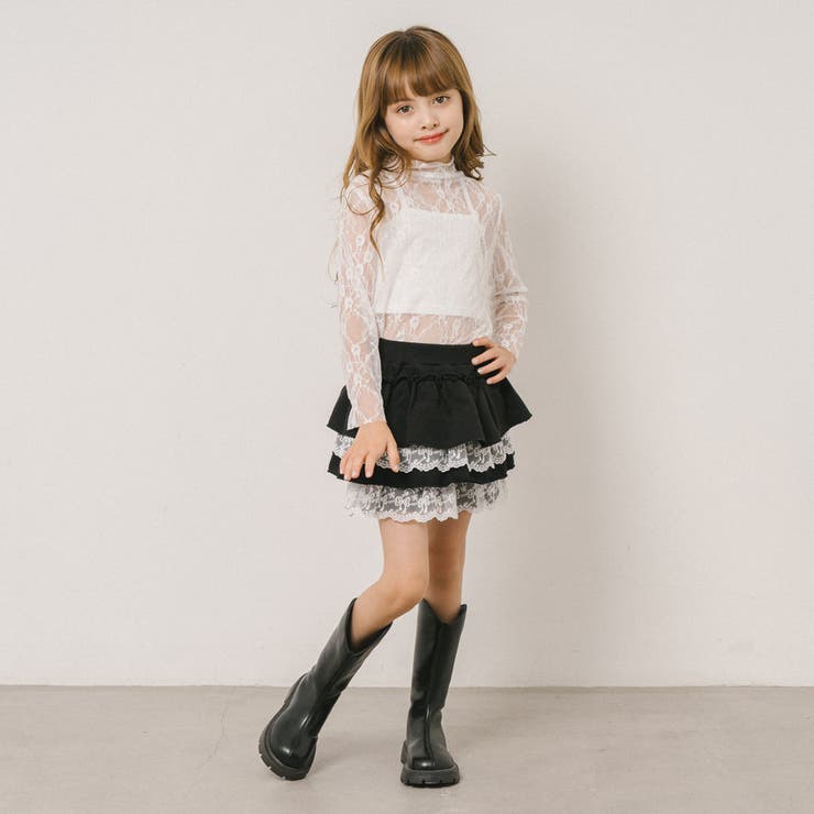 ハイネックレースシアートップス | URBAN CHERRY | 詳細画像3 