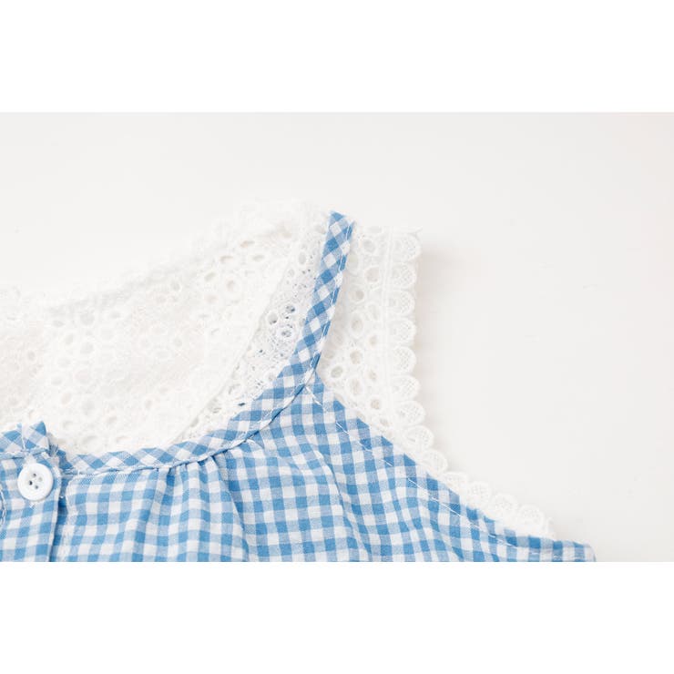 ギンガムチェックフロントリボンノースリーブトップス | URBAN CHERRY | 詳細画像14 