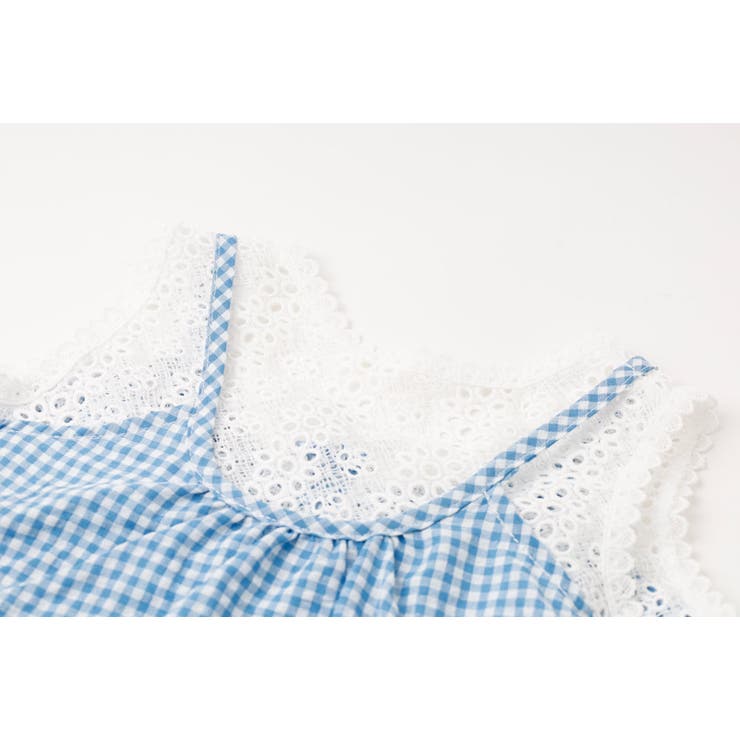 ギンガムチェックフロントリボンノースリーブトップス | URBAN CHERRY | 詳細画像15 