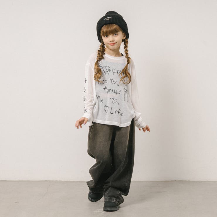 手書ロゴプリントシアーカラートップス | URBAN CHERRY | 詳細画像10 