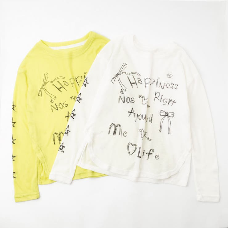 手書ロゴプリントシアーカラートップス | URBAN CHERRY | 詳細画像2 