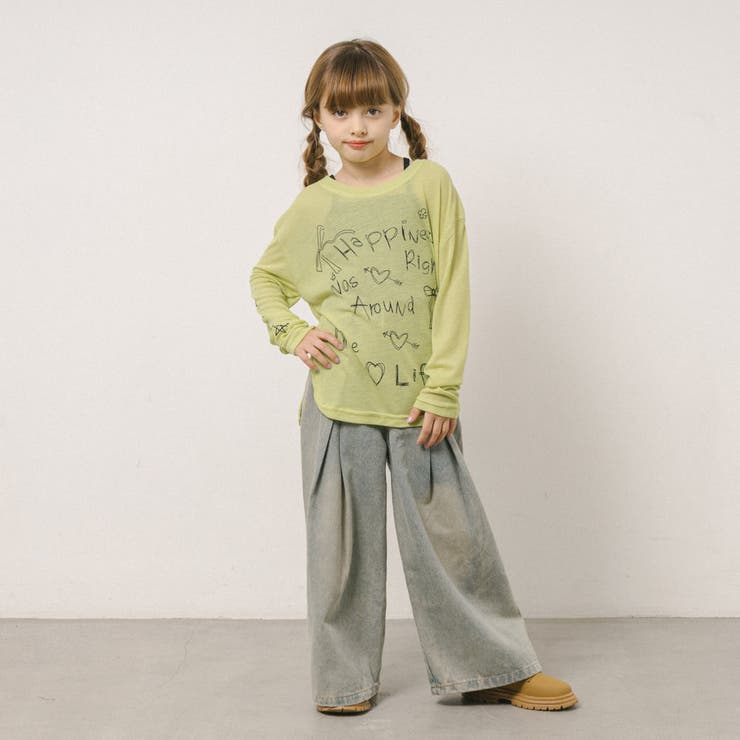 手書ロゴプリントシアーカラートップス | URBAN CHERRY | 詳細画像27 