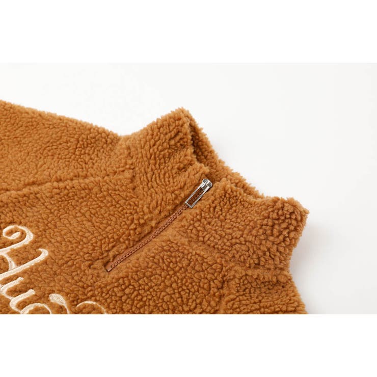 ハートロゴ刺繍スタンドカラーハーフジップトップス | URBAN CHERRY | 詳細画像10 